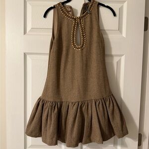 Beaded Keyhole Mini Dress